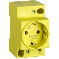 Schneider Electric 15033 Steckdose iPC, 2P+E, 16A, 250VAC, Ausführung gelb, VDE 0620