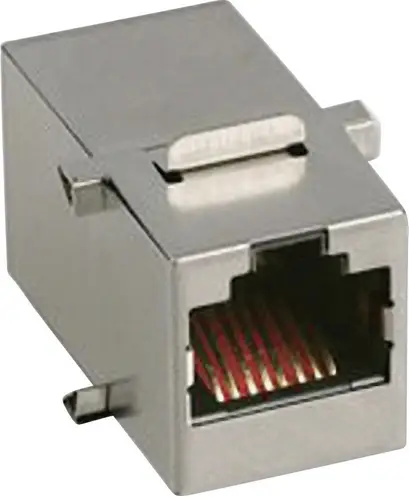 MH Connectors MH3101S-CAT6 RJ45-Kupplung 2101-0115-06 Buchse, Einbau Metall 1St.