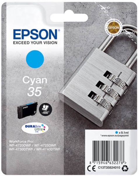 Epson 35 (C13T35824010) - Cyan - Druckerpatrone