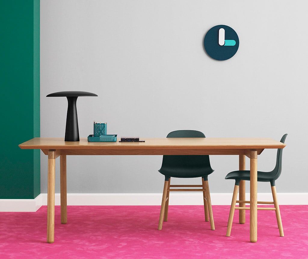 Normann Copenhagen Stuhl (grün, Walnuss, Kunststoff) grün   Walnuss   Kunststoff