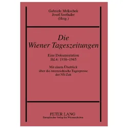 Die Wiener Tageszeitungen, Fachbücher von Josef Seethaler, Gabriele Melischek