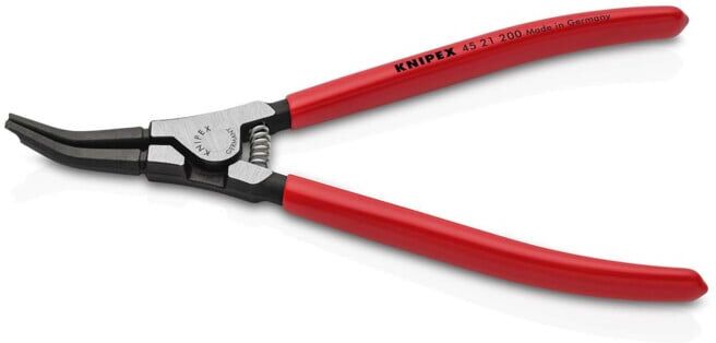 Pinces spéciales de montage, pour rondelles ressort d'arbre Knipex (45 21 200)