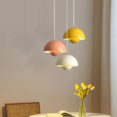 Evergreen Home Goods Modern Bud Pendant Light, Creative Chandelier, Multi Color Optional Indoor Lighting, For Bedroom, Study yellow