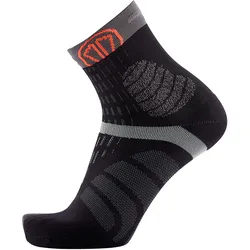 Sidas, Unisex, Sportsocken, T-Free Trail (37 - 38), Grau, Schwarz