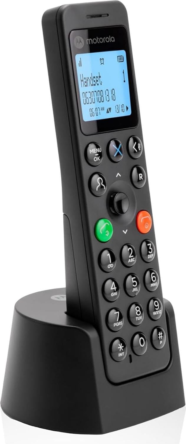 Motorola DOT201 DECT draadloos telefoonapparaat zwart