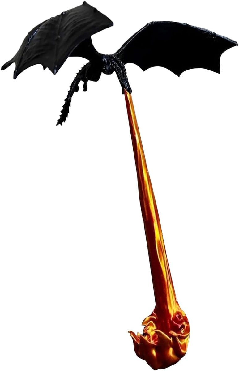 Draken Boekensteunen - Ornaments Figurine - Rood Vlam - Breedte: 18.5 cm