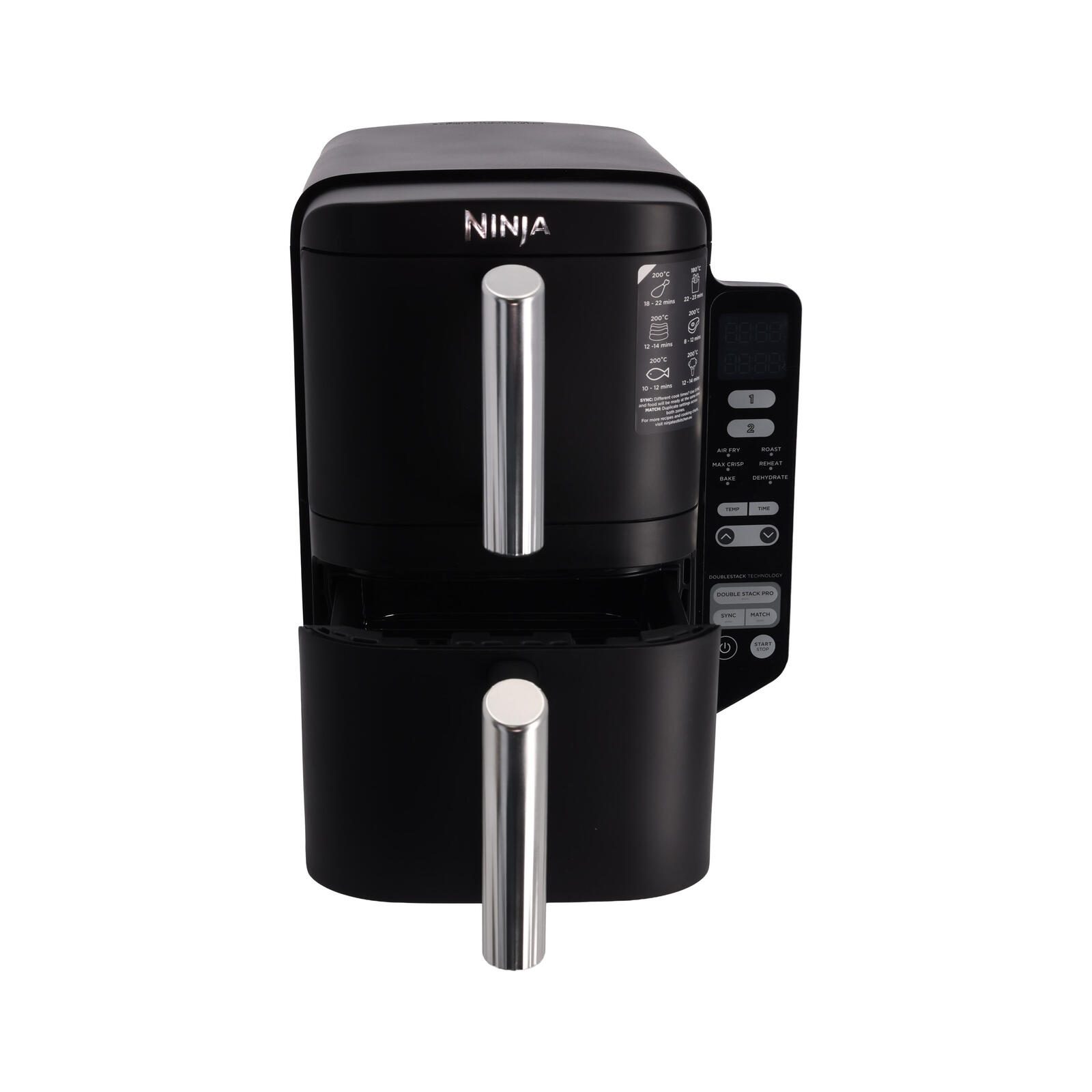 Ninja Double Stack 2-Ebenen Heißluftfritteuse 7,6 L - SL300EU