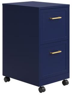 "Space Solutions 18"" Deep 2 Drawer Mobile Letter Width Vertical File Cabinet"