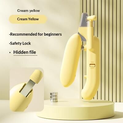 Happy Pet Pantry LED Pet Nail Clippers For Dogs & Cats Professional Dog Nail Clippers With Safety Light yellow