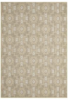 Terra by Obeetee Harvest Tile Beige Rug