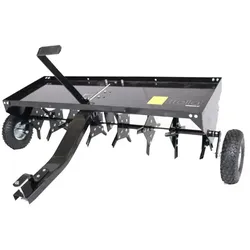 Trolla Vertikutierer 120 cm Anhänger für Rasentraktor zur Unterstützung der Sauerstoffversorgung des Bodens