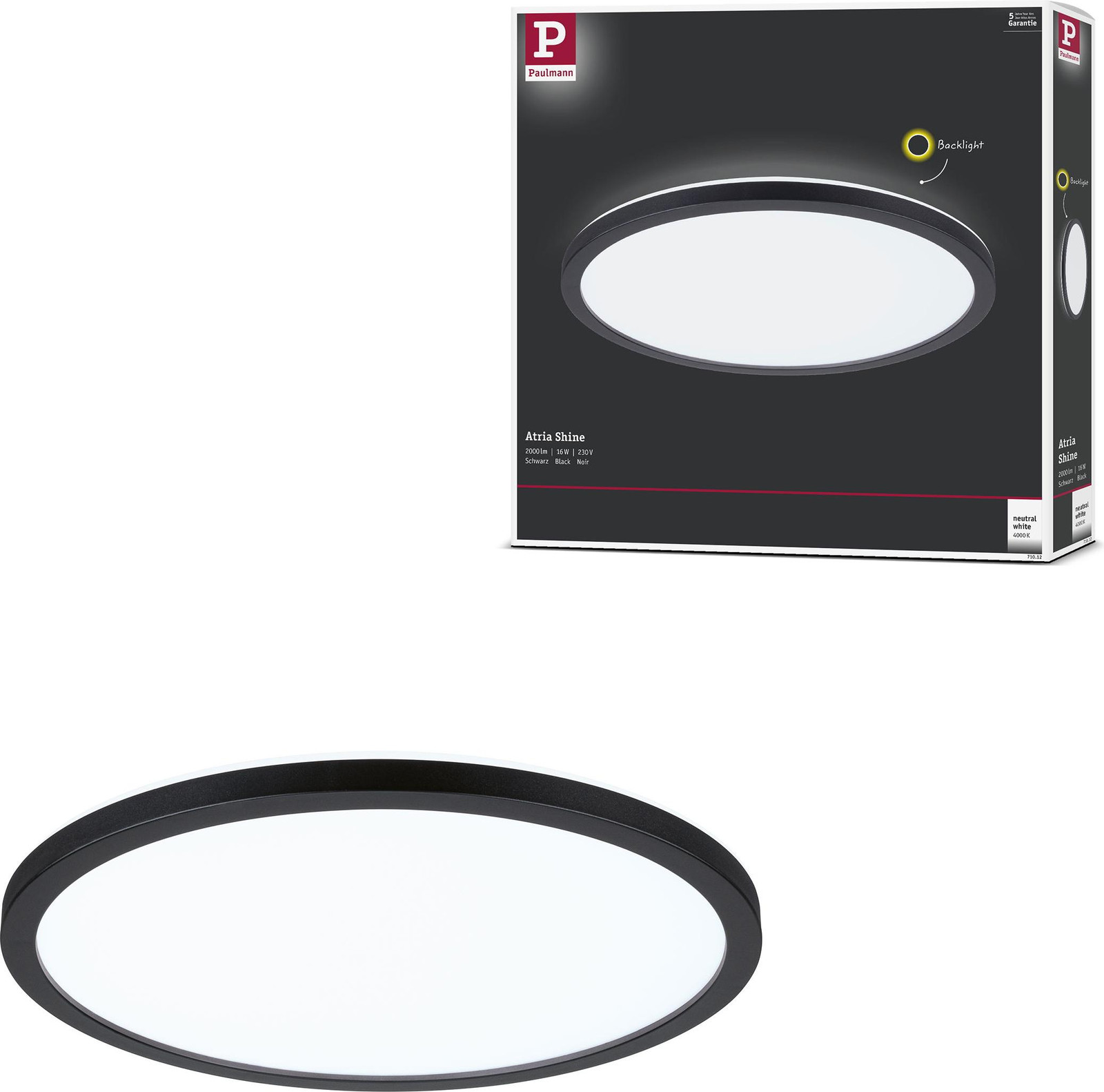 Paulmann Atria Shine LED-paneel voor inbouw