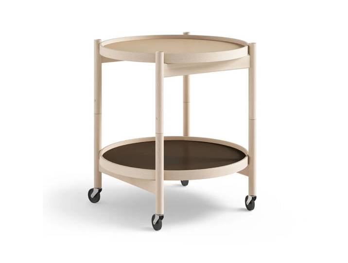Brdr. Krüger Bølling Tray Table model 50 Servierwagen earth, unbehandeltes Buchenholzgestell
