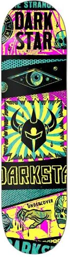 Darkstar Collapse Skateboard Deck (Yellow)