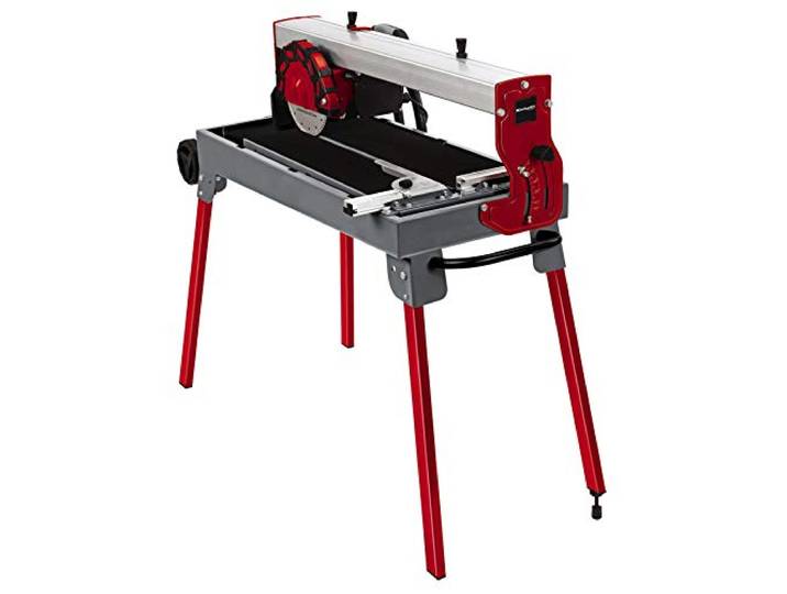 Einhell Radial-Fliesenschneidmaschine TE-TC 620 U 800 W Ø 200 mm 30 mm Schnitthöhe 62 cm Schnittlänge Untergestell Räder 1x Diamant-Trennscheibe