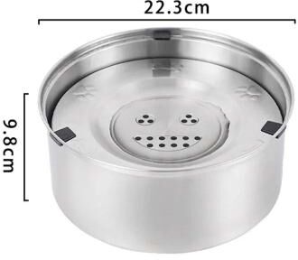 Inspire Select Stainless Steel Floating Pet Water Bowl No Spill Anti Splash Slow Drinking Dog & Cat Water Feeder 101 Oz