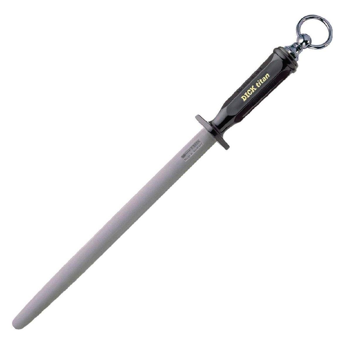 F. Dick Dick Wetzstahl Titan, DICKORON (30 cm, 3x härter als Standard, hygienischer Kunststoffgriff, Oval) 7 (79103302)