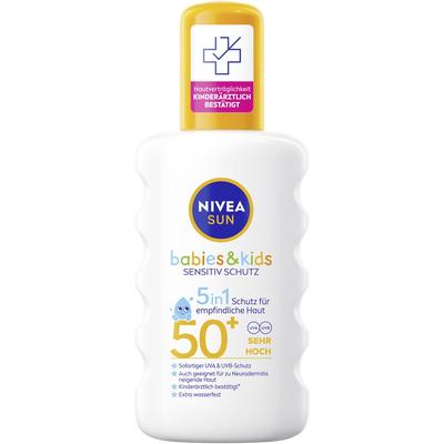 Nivea SUN Babies & Kids Sensitiv Schutzspray SPF 50+ 200 ml Sonnenschutzcreme