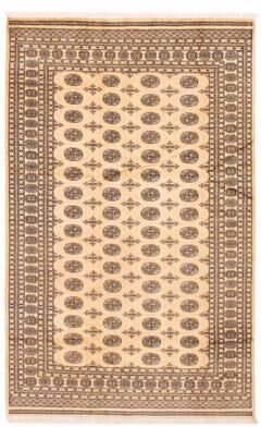 ECARPETGALLERY Hand-knotted Finest Peshawar Bokhara Ivory Wool Rug - 6'6 x 10'3