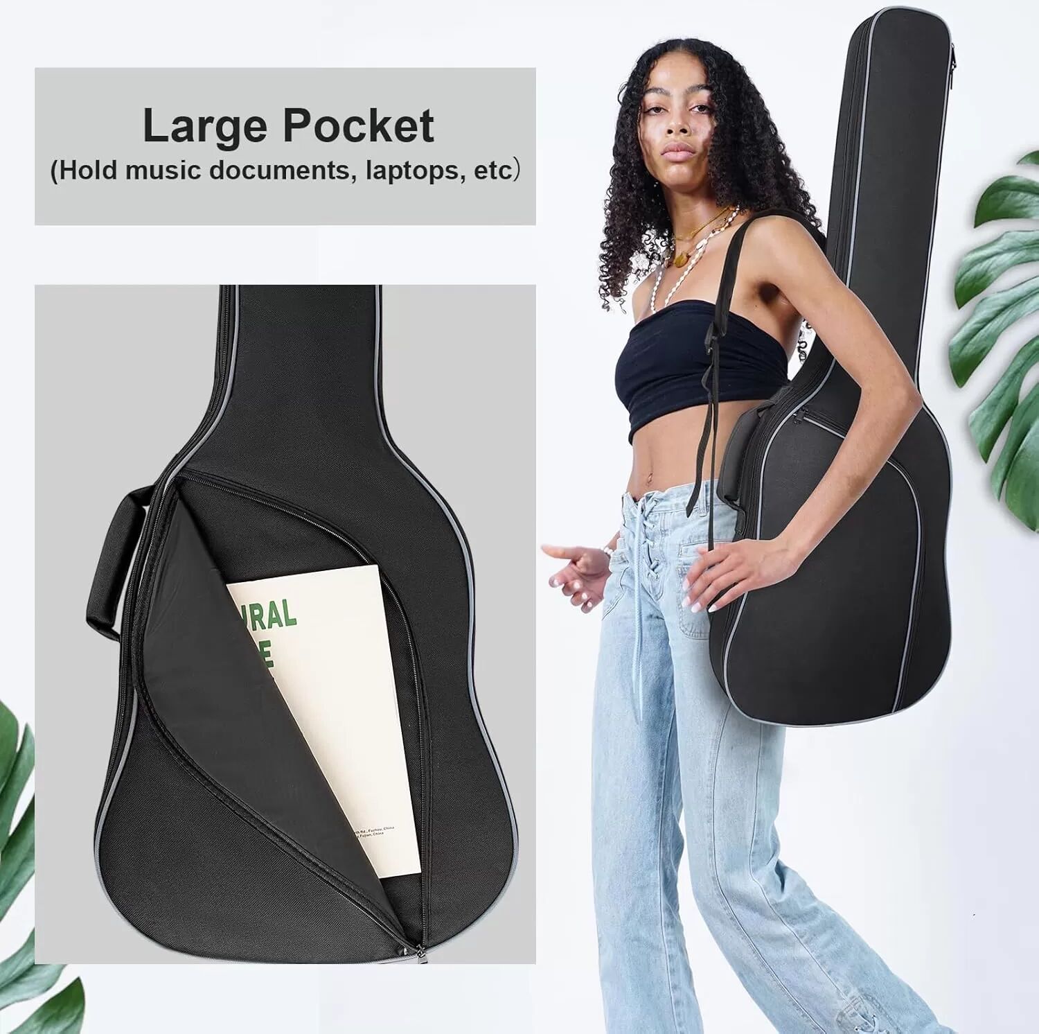 INF Gepolsterte Akustikgitarrentasche Gigbag