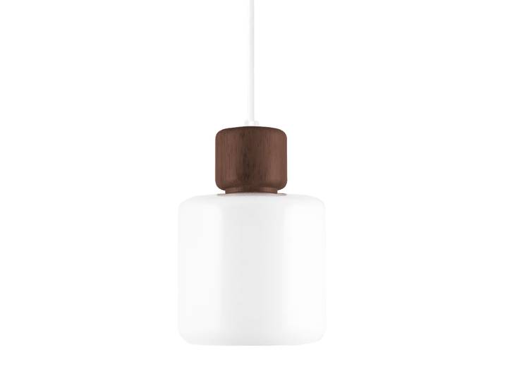 Design Pendellampe „Dot“ Weiss/Nussbaum Globen Lighting