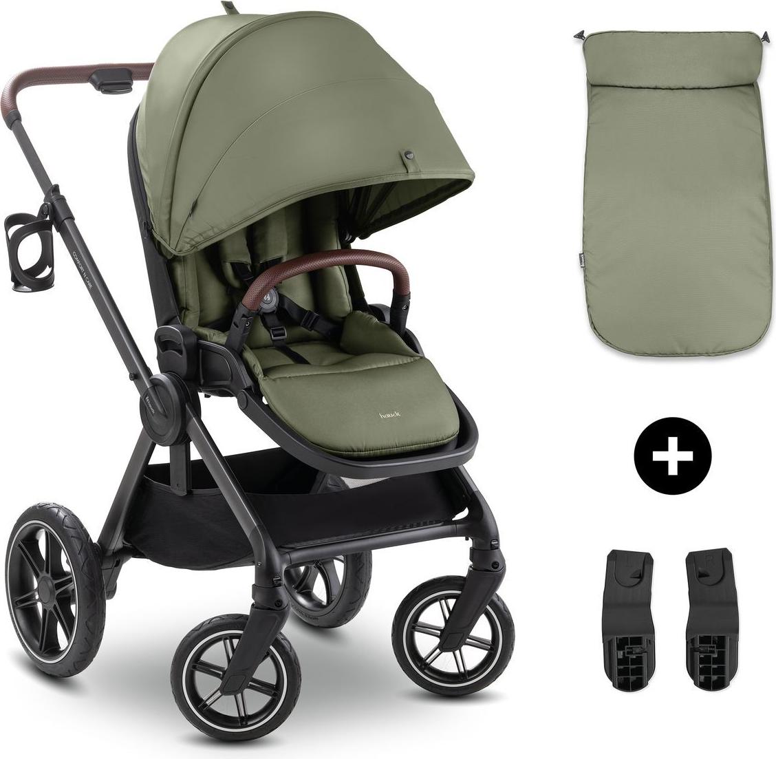 Hauck Comfort N Care, Betthimmel, Reisesystem-Kinderwagen, Unisex, Faltbar, Olive