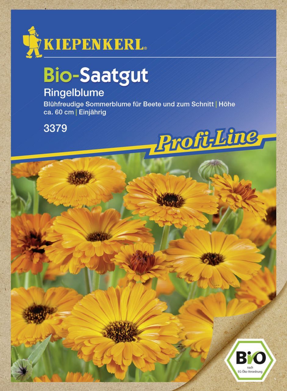 Kiepenkerl Bio Calendula Oranja Calendula officinalis, Inhalt: ca. 80 Pflanzen