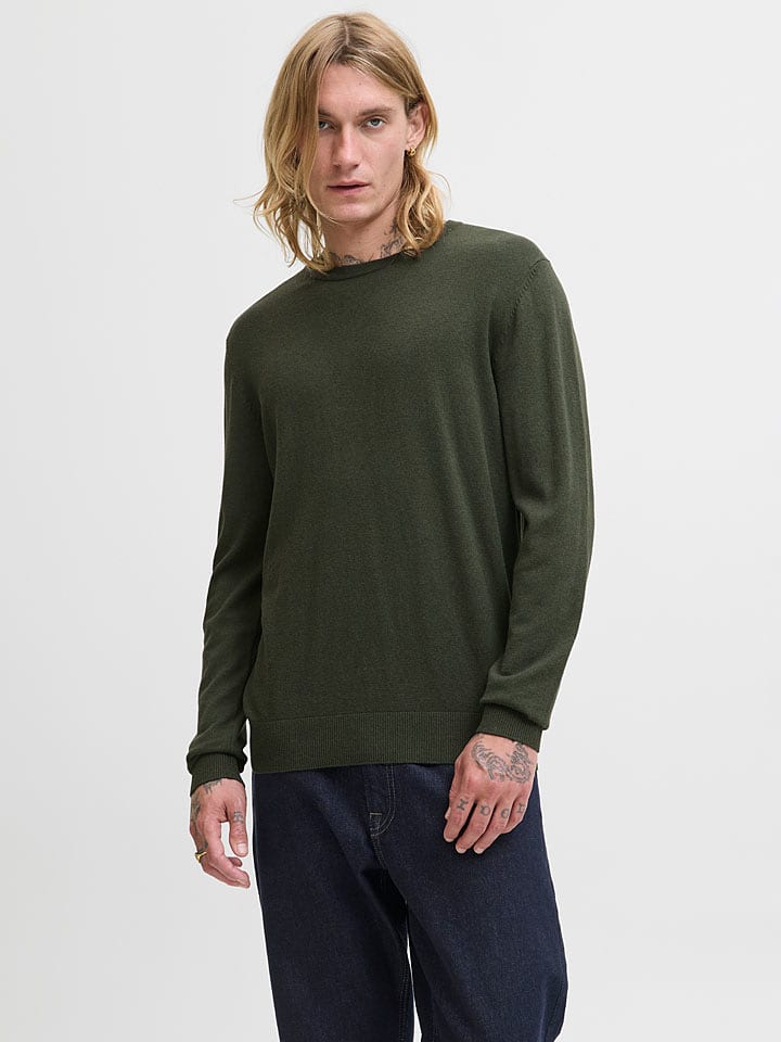 Jack & Jones Pullover in Dunkelgrün - M