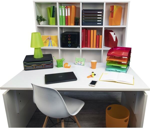 Exacompta Toolbox Skuffekabinet, 4, Sort/harlequin