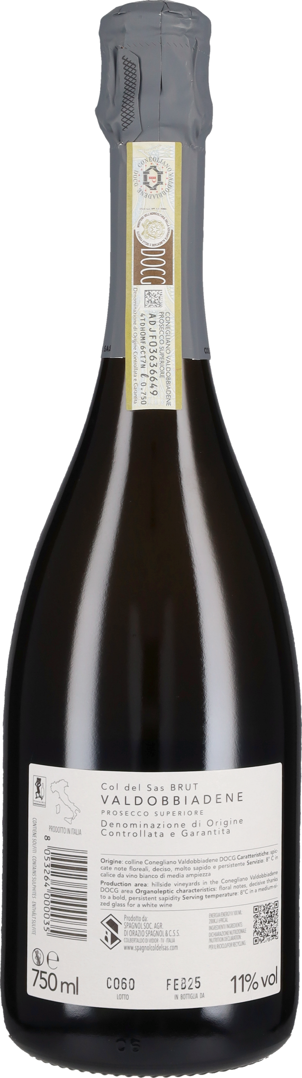 Prosecco di Valdobbiadene Superiore Brut Col del Sas - Spagnol