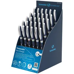 Schneider, Ersatzpatronen + Tintenfass, Tintenroller 0.6mm 4032ASS One Change (assortiert) 30 Stück (Mehrfarbig, 0.60 mm, 30 Stk.)