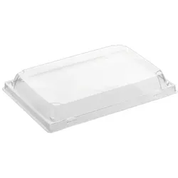 MONOUSO - Deckel für Sushi- Verpackungen aus rPET 23,5x16cm (50 Stück)
