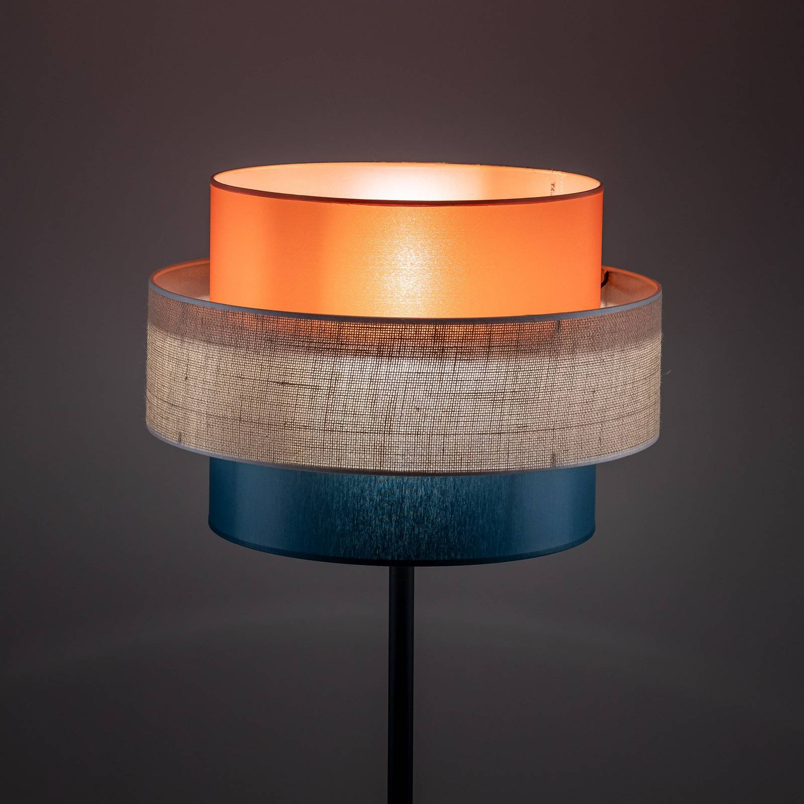 Stehlampe Trio TK Lighting, Multicolour, für Wohn- / Esszimmer, Textil / Stoff / Seide, Stehlampe