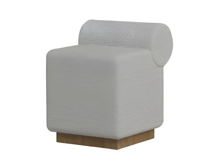 Xlmoebel Barhocker Design Rundhocker aus hochwertigem Polster in modernem Look (Hocker, Hocker), Hergestellt in Europa