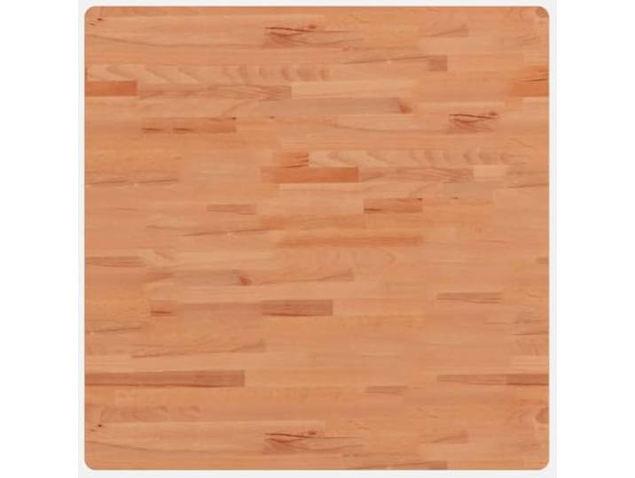 NKOPPFG Tischplatte 80x80x2,5 cm Massivholz Buche Quadratisch Abgerundete Ecken, Pflegeleicht, Vielseitig für Esstisch, Einzigartige Maserung