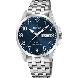 Festina Quarz Herren Klassik F20357/c - blau,silber - 41mm