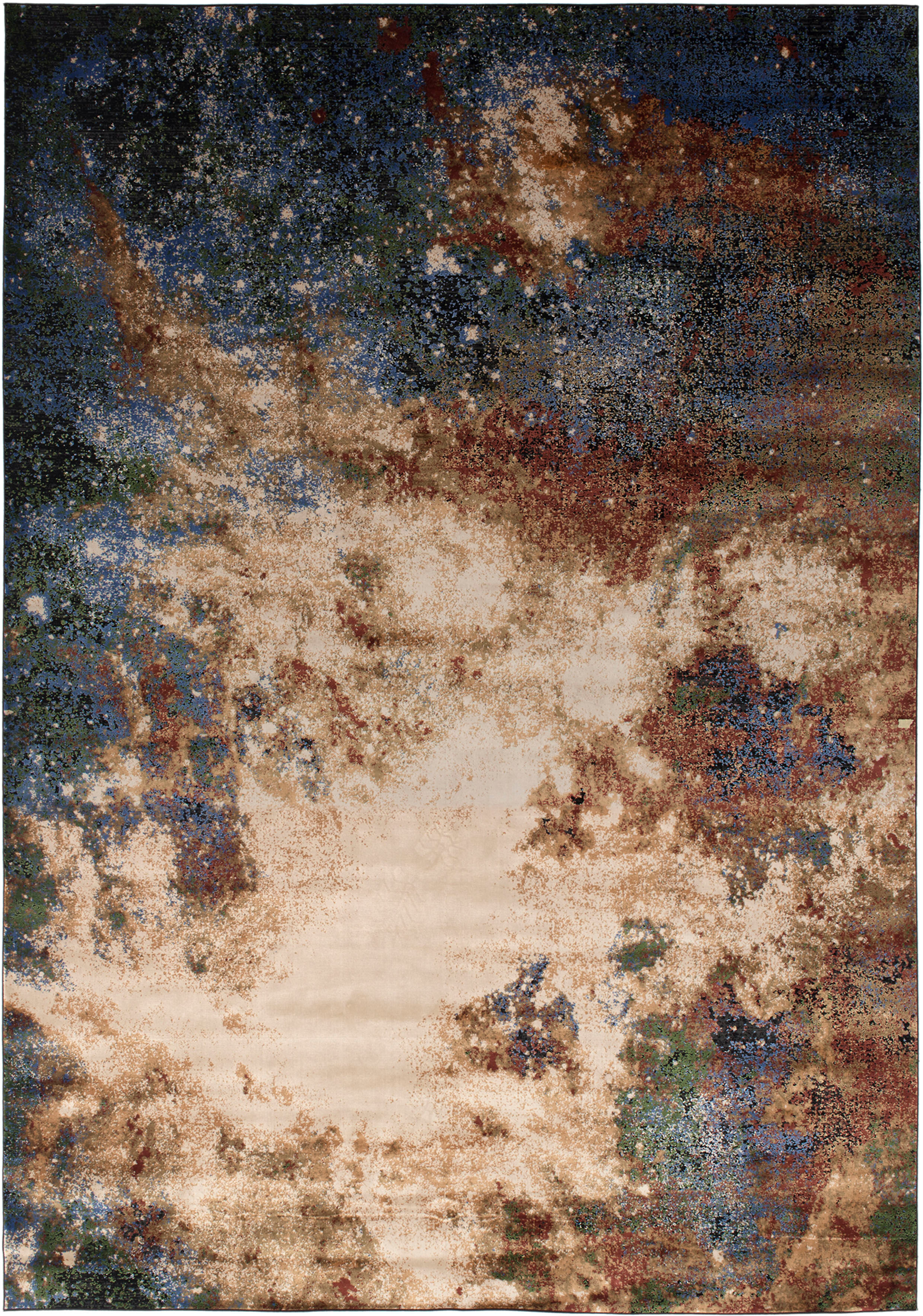 Teppich WK WOHNEN "LUXURY FOUR", bunt (multi), B:160cm H:7mm L:230cm, Modal, Polyester, Teppiche, Teppich, fein eingefasst, sowie speziell veredelt, besonders flache Struktur multi B : 160cm 1 Stk., 7mm, L: 230cm