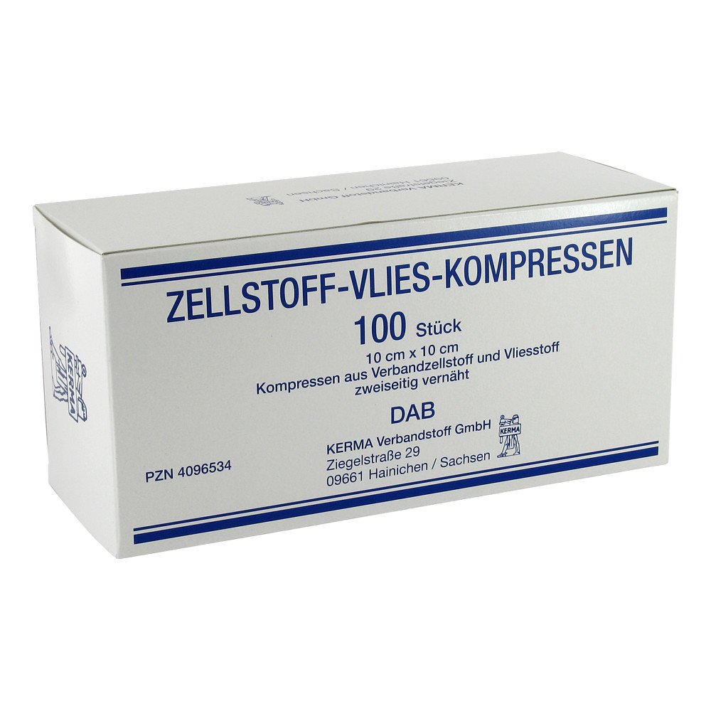 KERMA Verbandstoff GmbH Zellstoff Vlies Kompressen 10x10cm unsteril 04096534