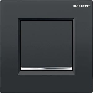 Geberit Geberit Betätigungsplatte Typ 30, aus Kunststoff, für Urinal, für  Urinal Rohbauset, 1-Mengen-Spülung, schwarz/chrom