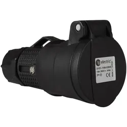 Elektrische Steckdose UPS mit Kabelverschraubung 16A TYP F IP54 250V AC TPE 3101-705-0300