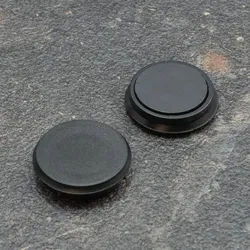 10 Büromagnet, rund 24 mm | schwarz, Kunststoff, Ferrit