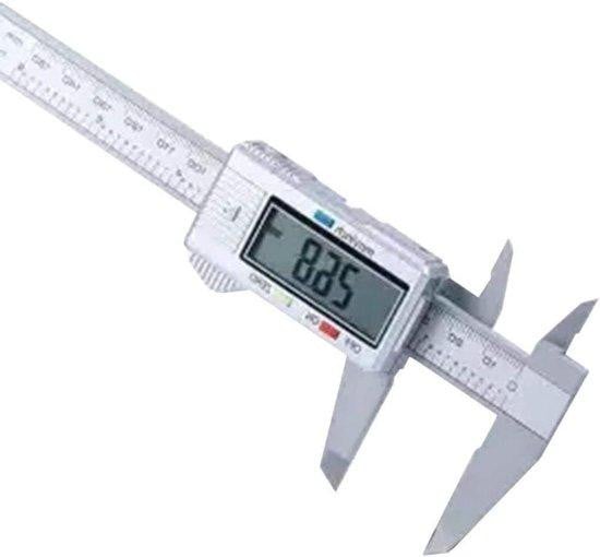 Digitale Schuifmaat met LCD-scherm voor nauwkeurige metingen, 0-150mm, Zwart