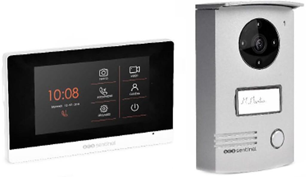 Scs_sentinel_urmet KIT VIDEOCITOFONICO MONOFAMILIARE VISIODOOR 4,3'' TOUCH SCREEN A COLORI 2 FILI