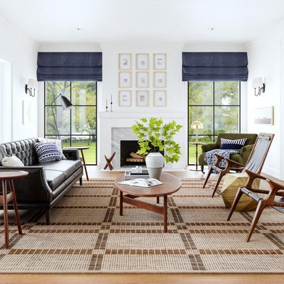 Nuloom Annie Plaid Wool and Cotton Area Rug