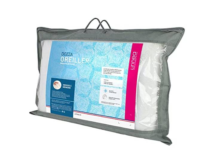Linnea Oreiller 40x60 cm DOZZA Mousse à mémoire de Forme moulée aquagel