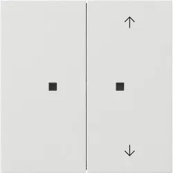 Gira 5175112 Taster Wippe 2f unbedruckt/Pfeile OneKNX Flächenschalter Reinweiß