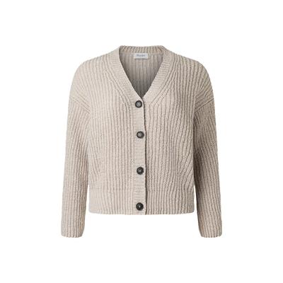 Cardigan MAERZ MUENCHEN "Maerz Muenchen 214300 Cardigan Damen Bekleidung", Damen, Gr. 40, beige, 60% Wolle, 20% Viskose, 20% Polyamid, Strickjacken