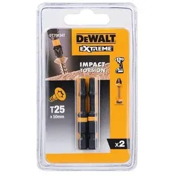 DEWALT Torsion Bit schlagf. T25 50mm 2Stk