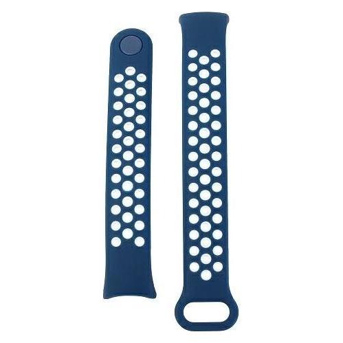 Beline pasek Mi Band 8 design niebiesko-biały /blue-white (Kunststoff, Silikon) (5905359818601)
