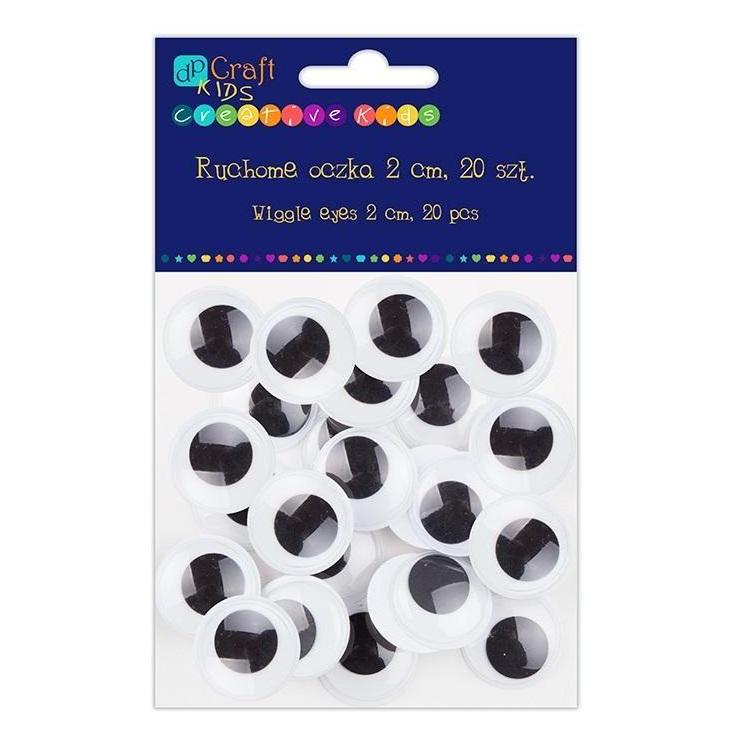 Dalprint Selbstklebende bewegliche Augen 2cm 20Stk (47658150)